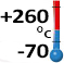 de -70°C à +260°C